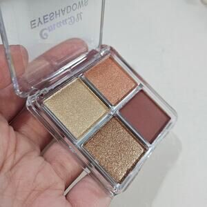 CmaaDu Four Eyeshadows Palette #02 NEW ~ Gold Copper Bronze Brown ~ Asian Beauty